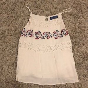 White Womens Tank Size M